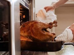 How to remove rust from enamel roasting pan